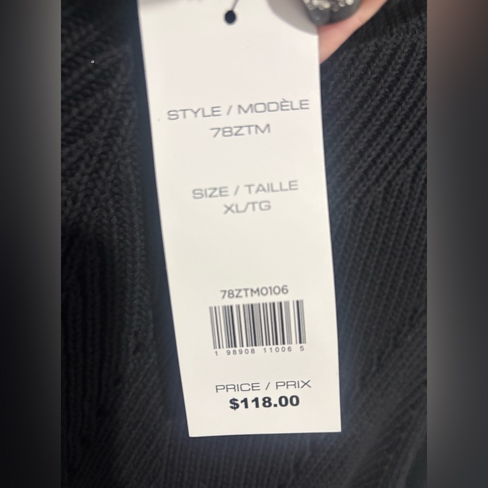 NWT French Connection Women's Black Sweater - Picture 3 of 4
